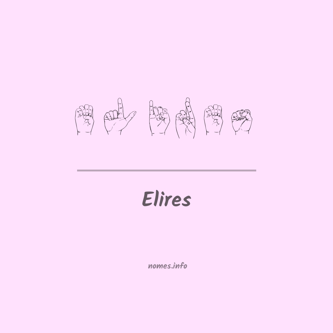 Elires em Libras