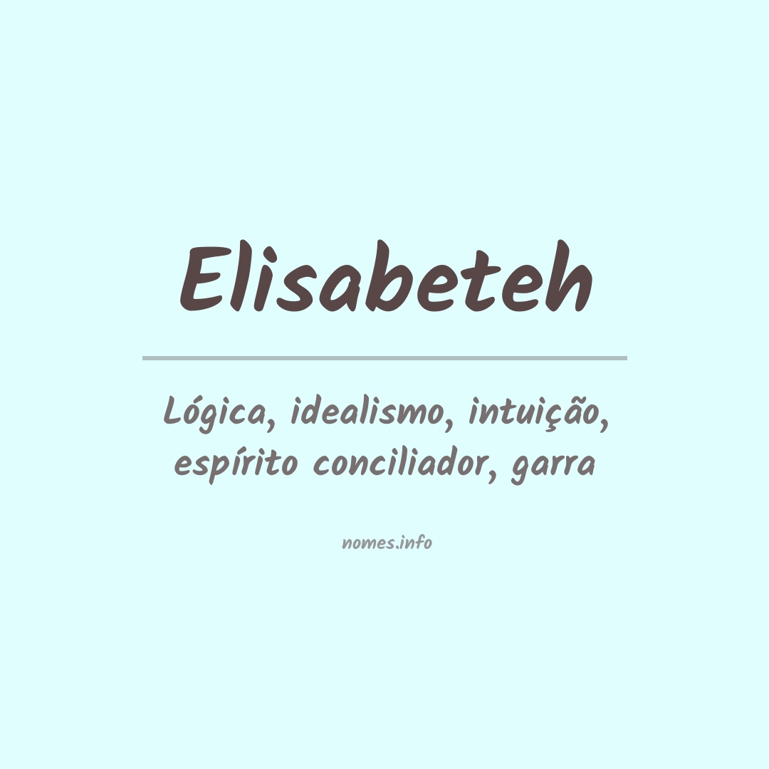 Significado do nome Elisabeteh