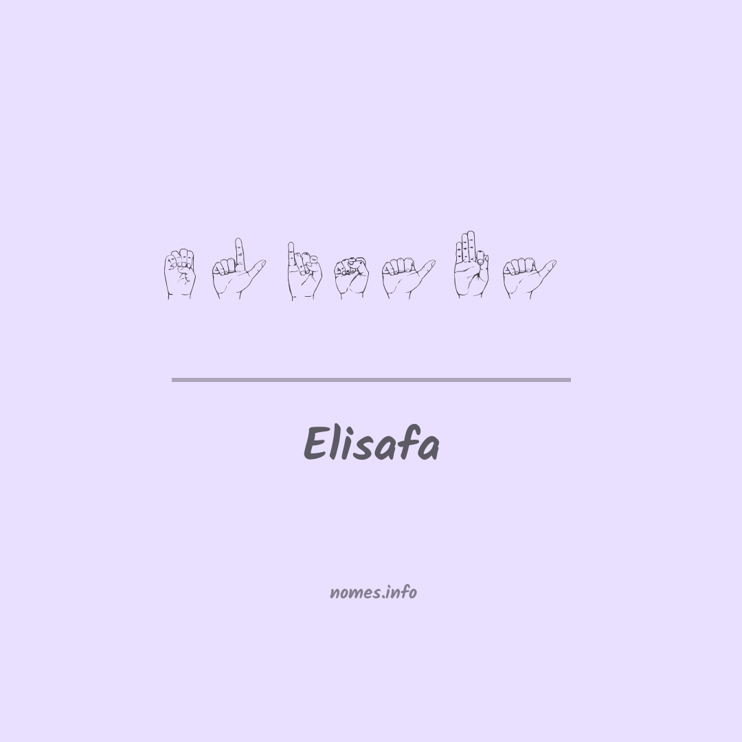 Elisafa em Libras