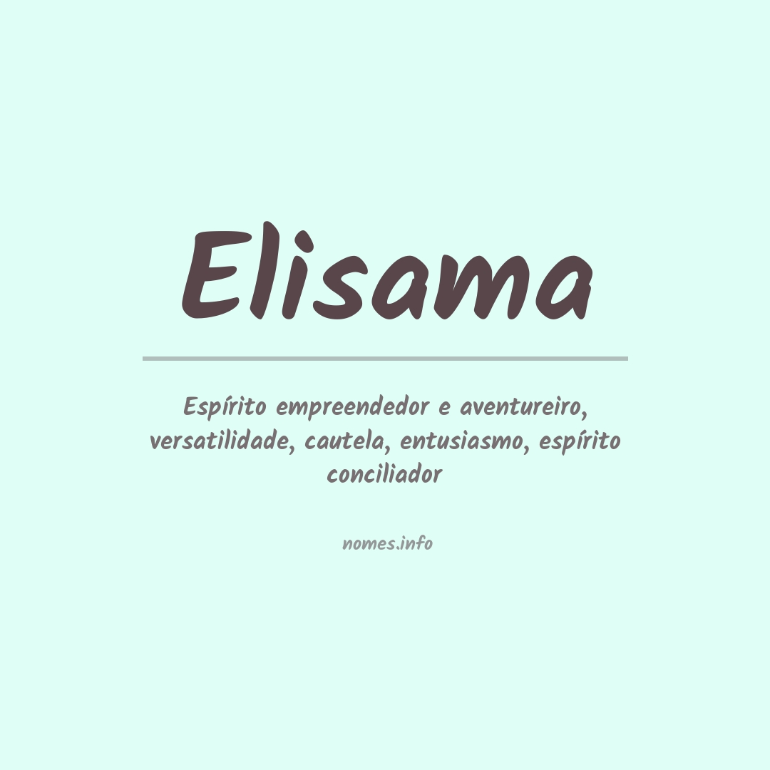 Significado do nome Elisama