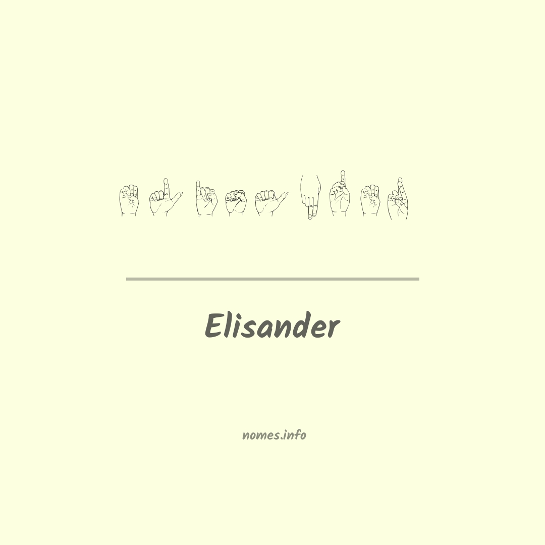 Elisander em Libras