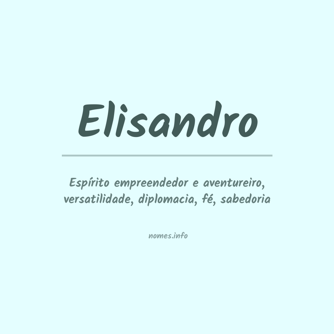 Significado do nome Elisandro