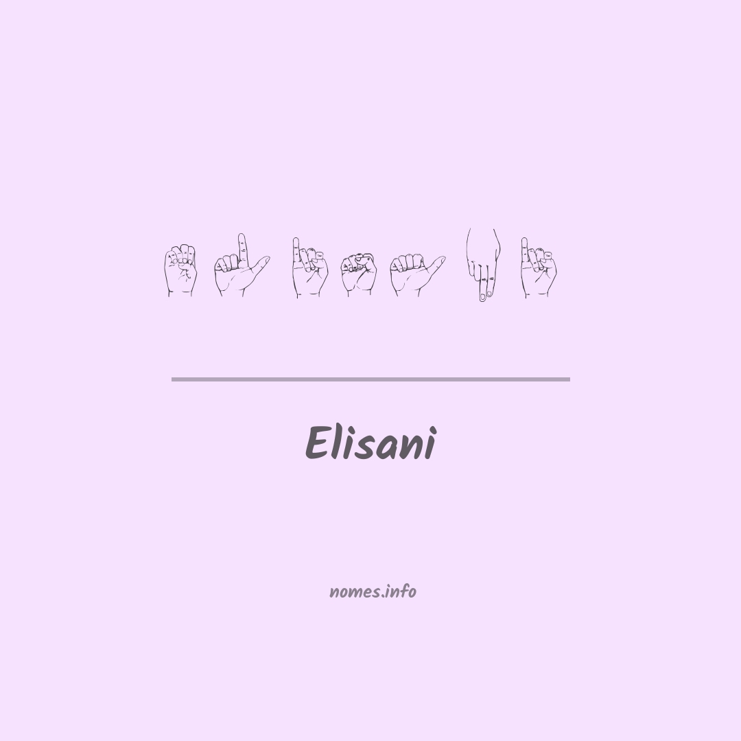 Elisani em Libras