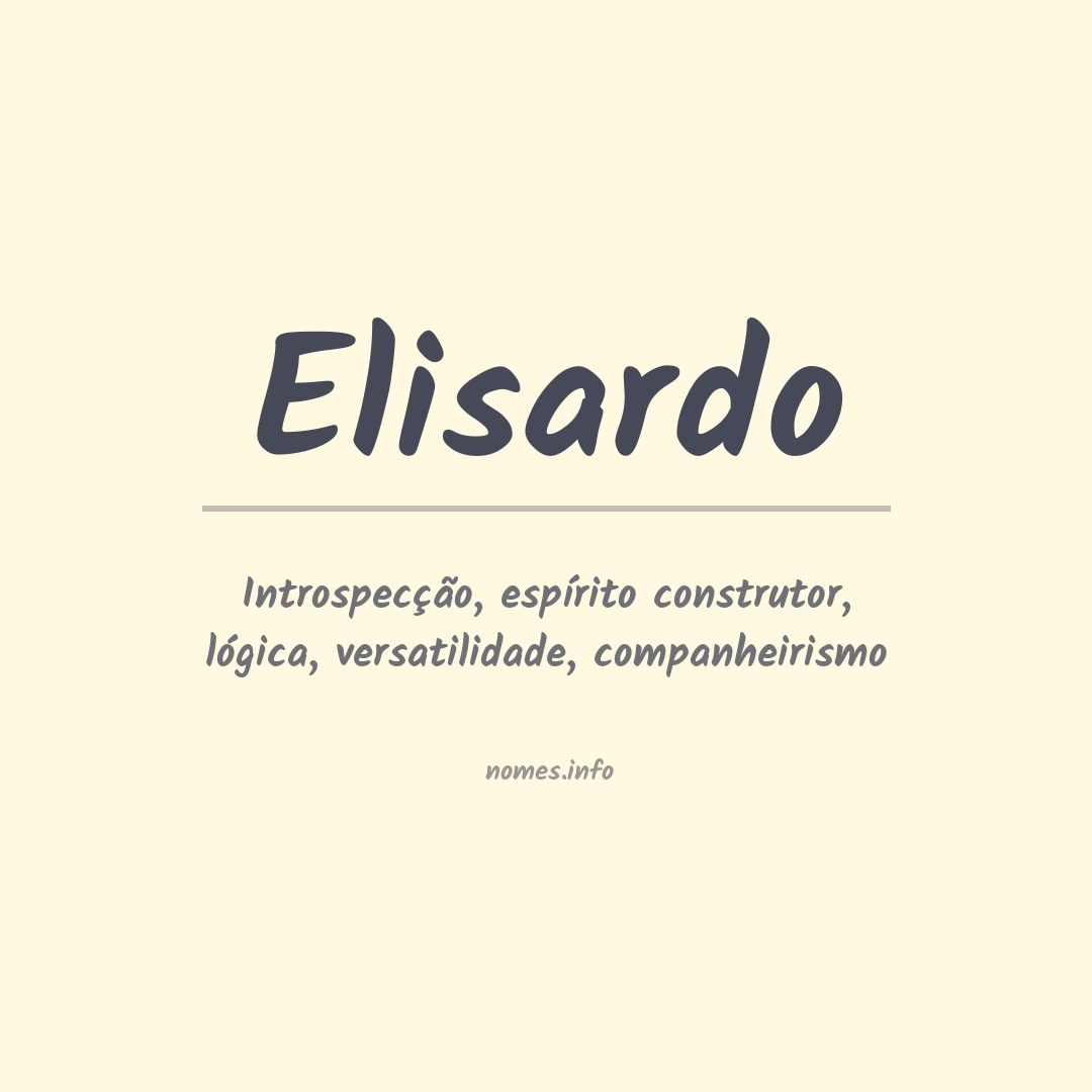 Significado do nome Elisardo