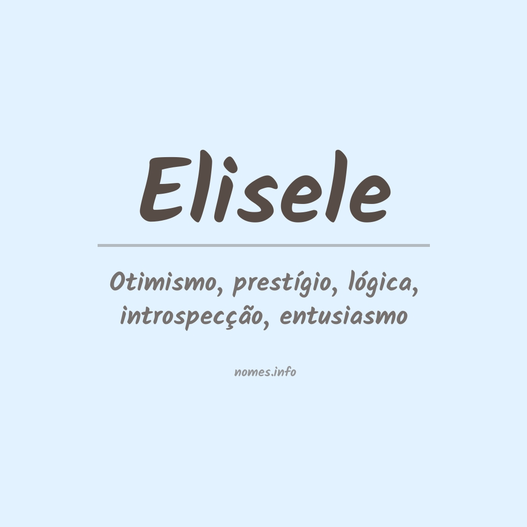 Significado do nome Elisele