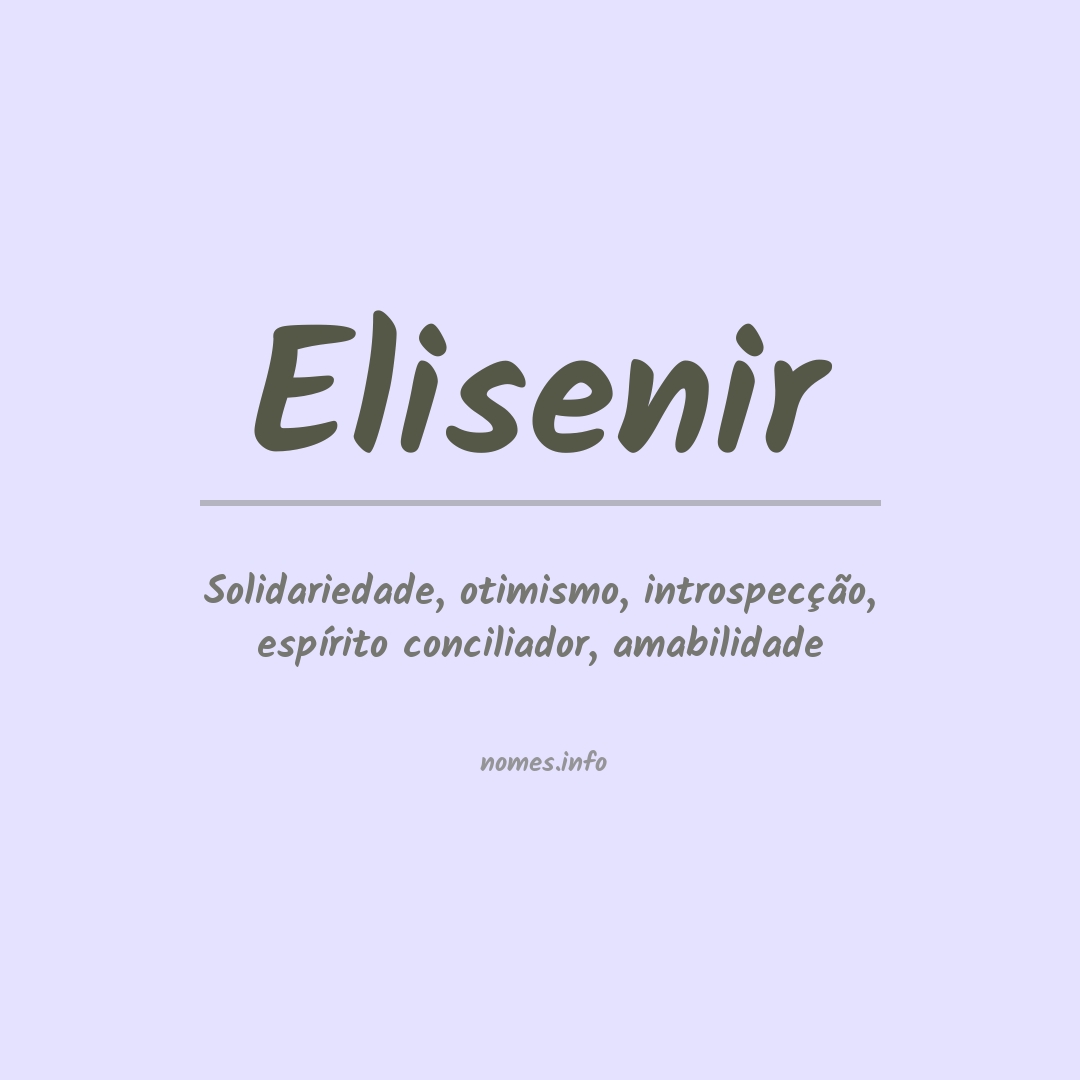 Significado do nome Elisenir