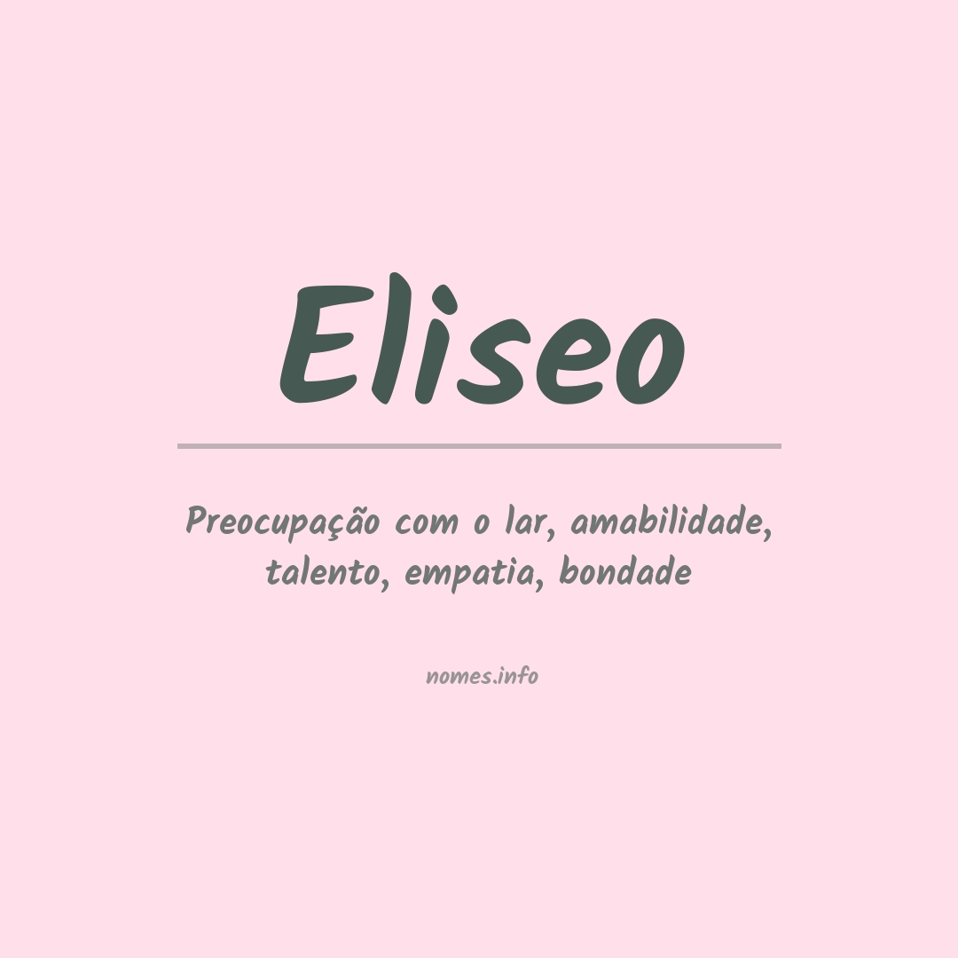 Significado do nome Eliseo