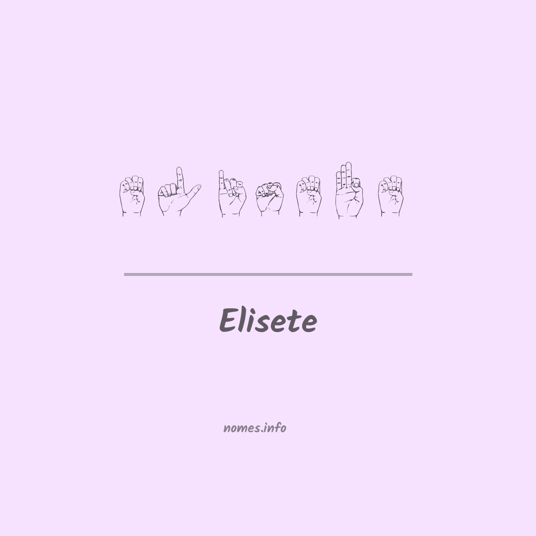 Elisete em Libras