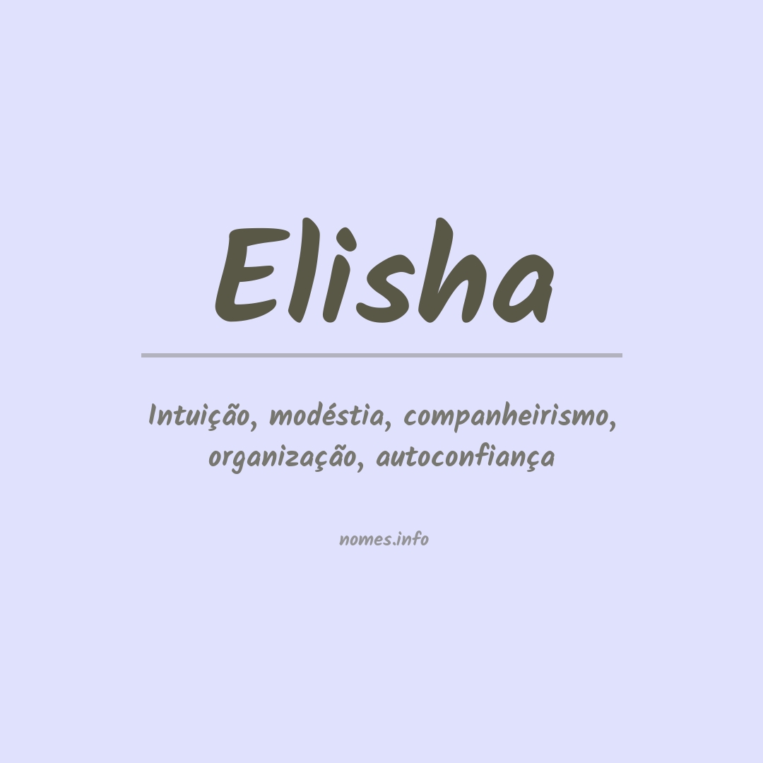 Significado do nome Elisha
