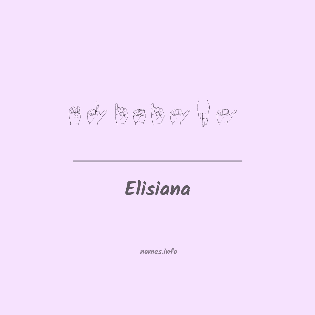 Elisiana em Libras