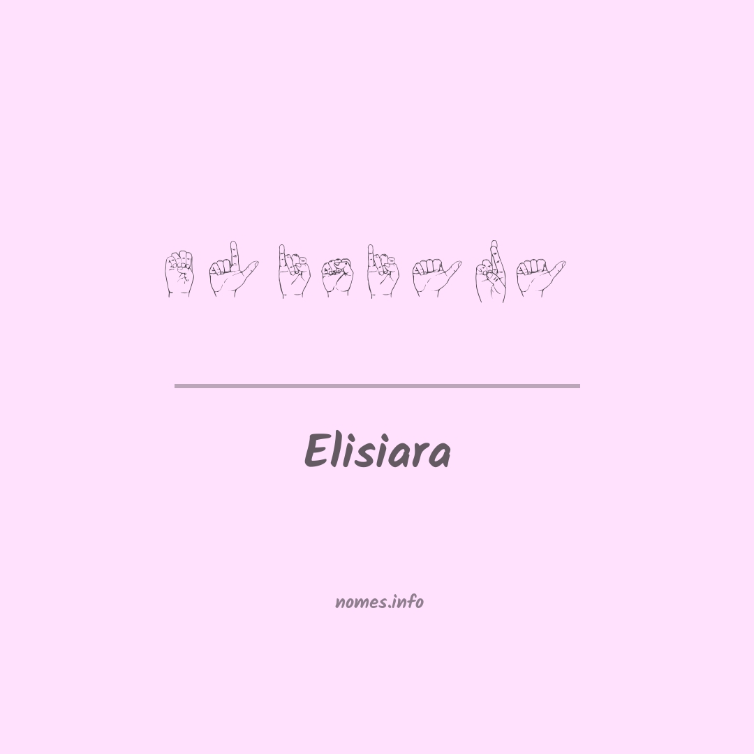 Elisiara em Libras