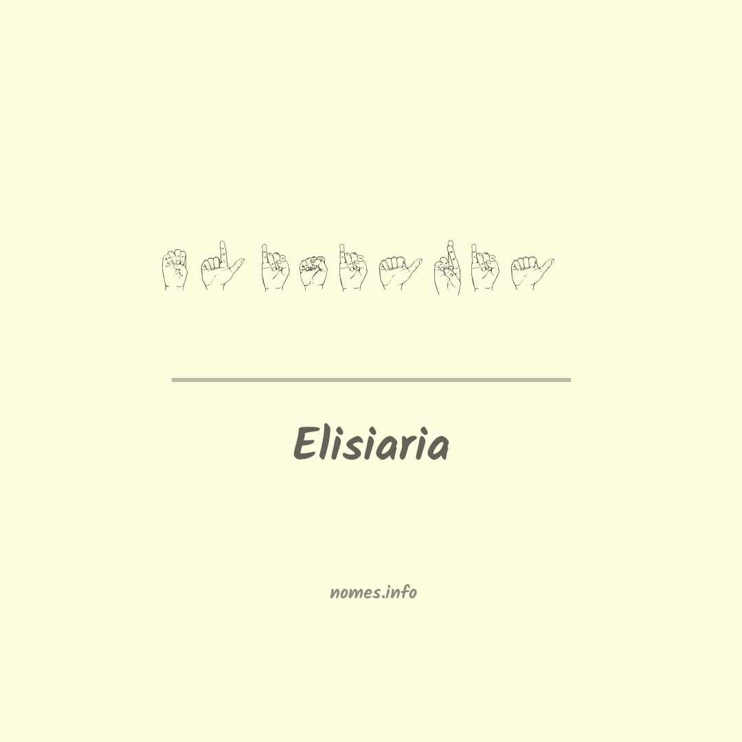 Elisiaria em Libras