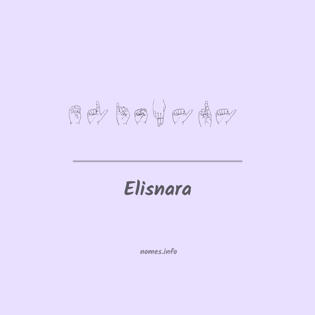 Elisnara em Libras