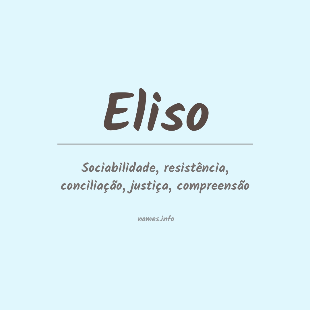 Significado do nome Eliso