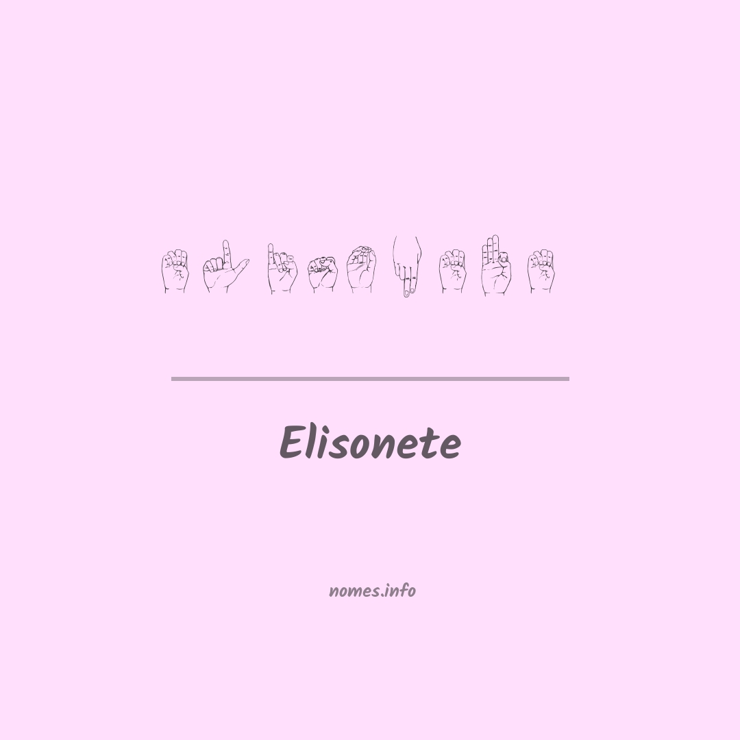 Elisonete em Libras
