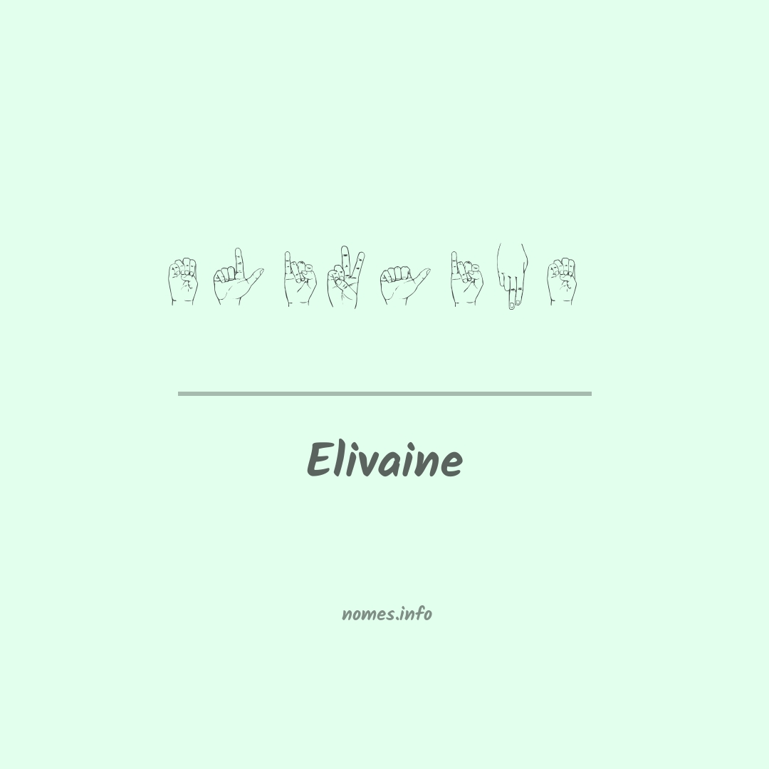 Elivaine em Libras