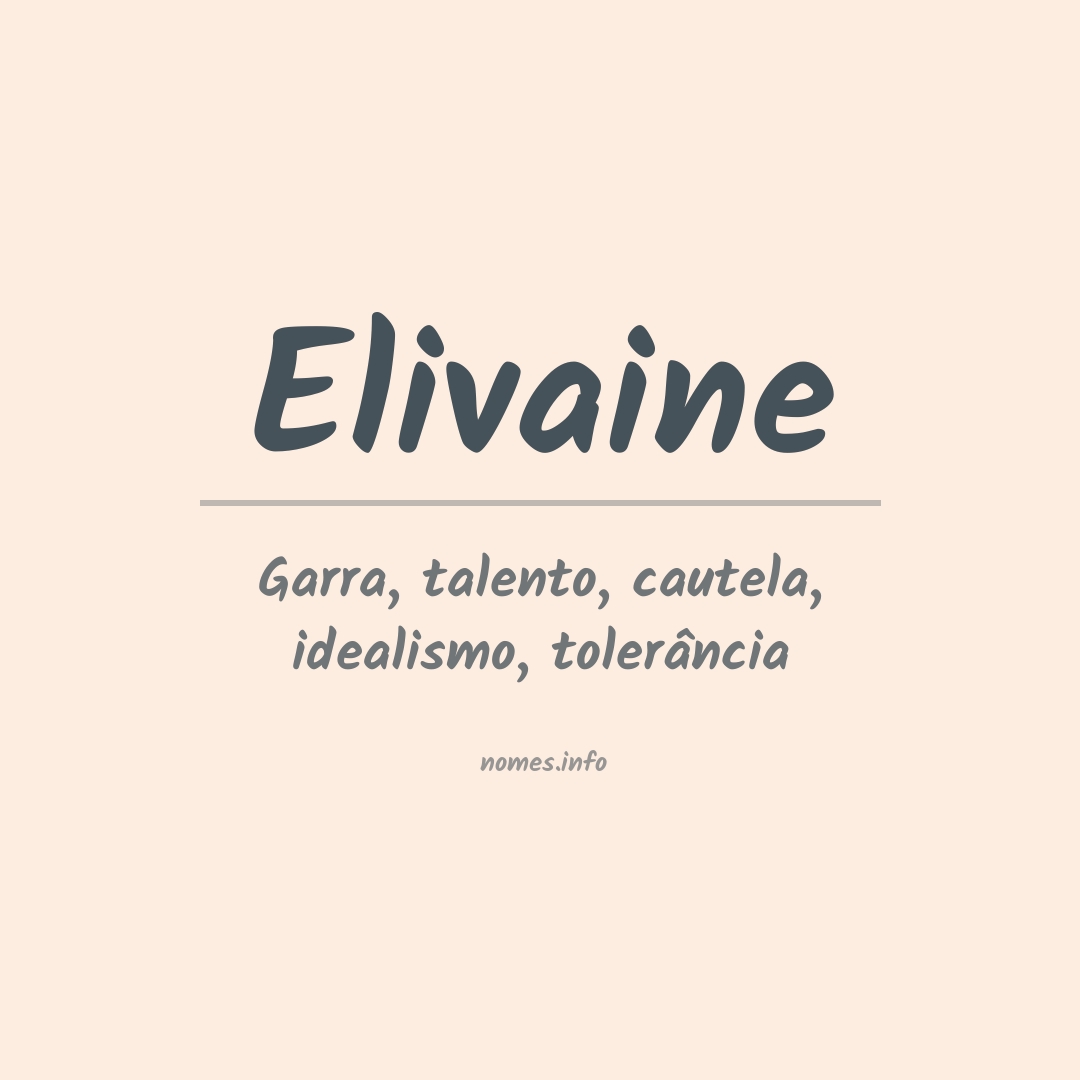 Significado do nome Elivaine