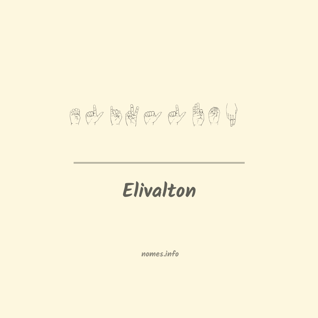 Elivalton em Libras