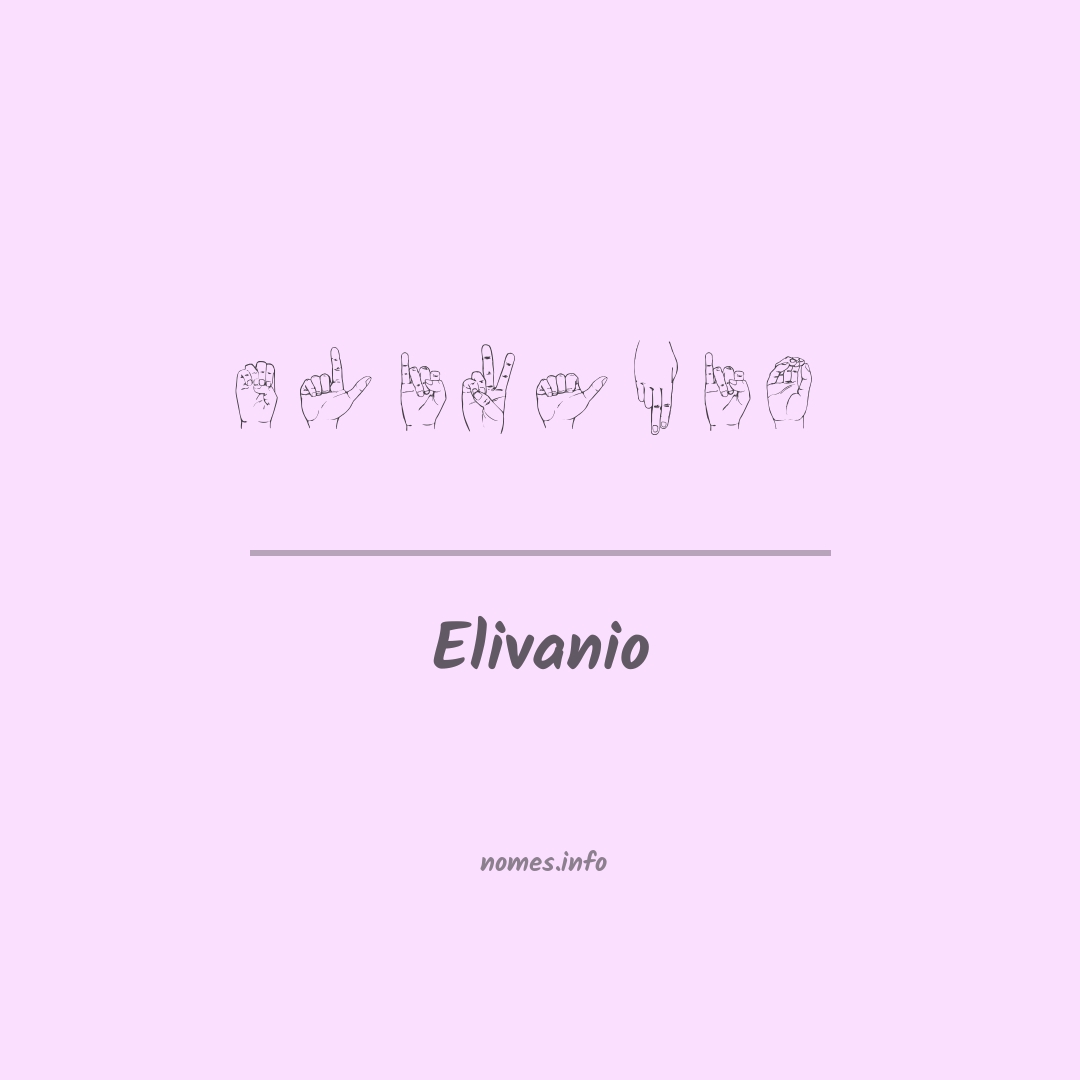 Elivanio em Libras
