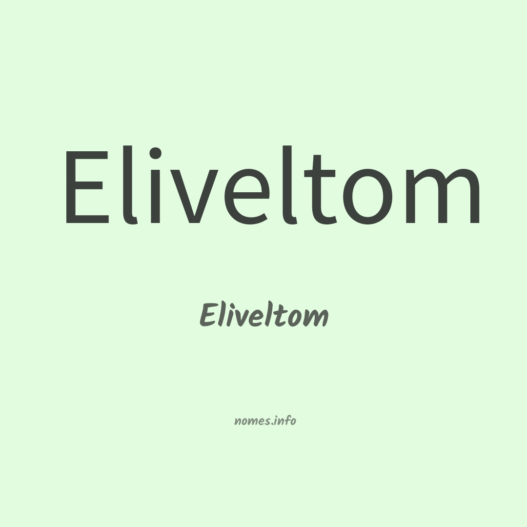 Eliveltom em chinês