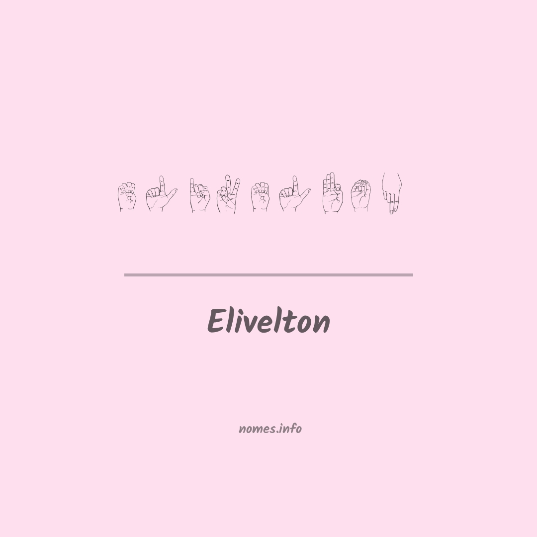 Elivelton em Libras
