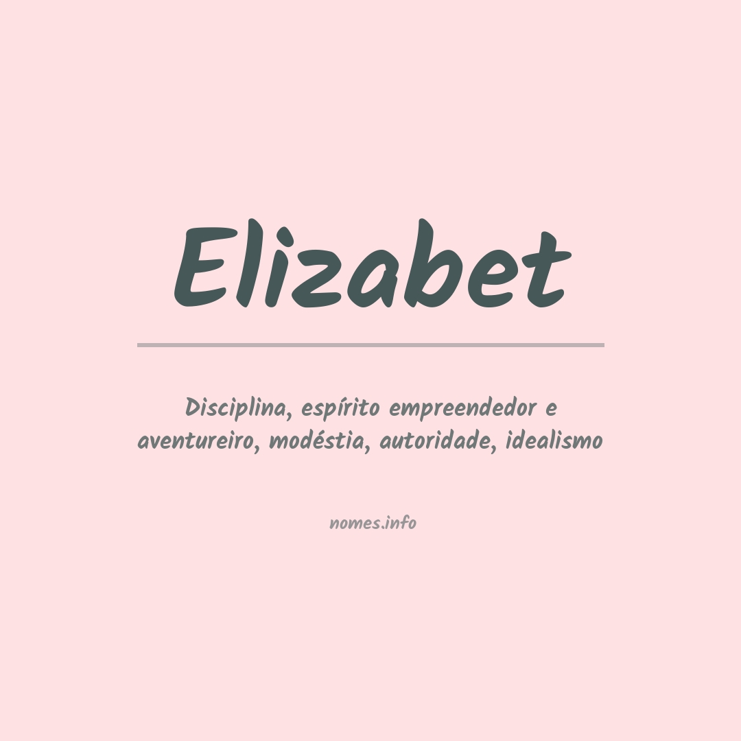Significado do nome Elizabet