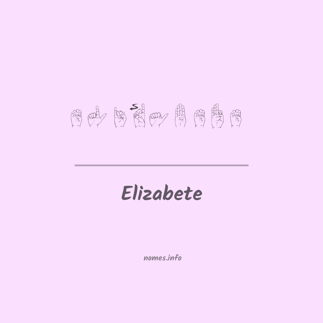 Elizabete em Libras