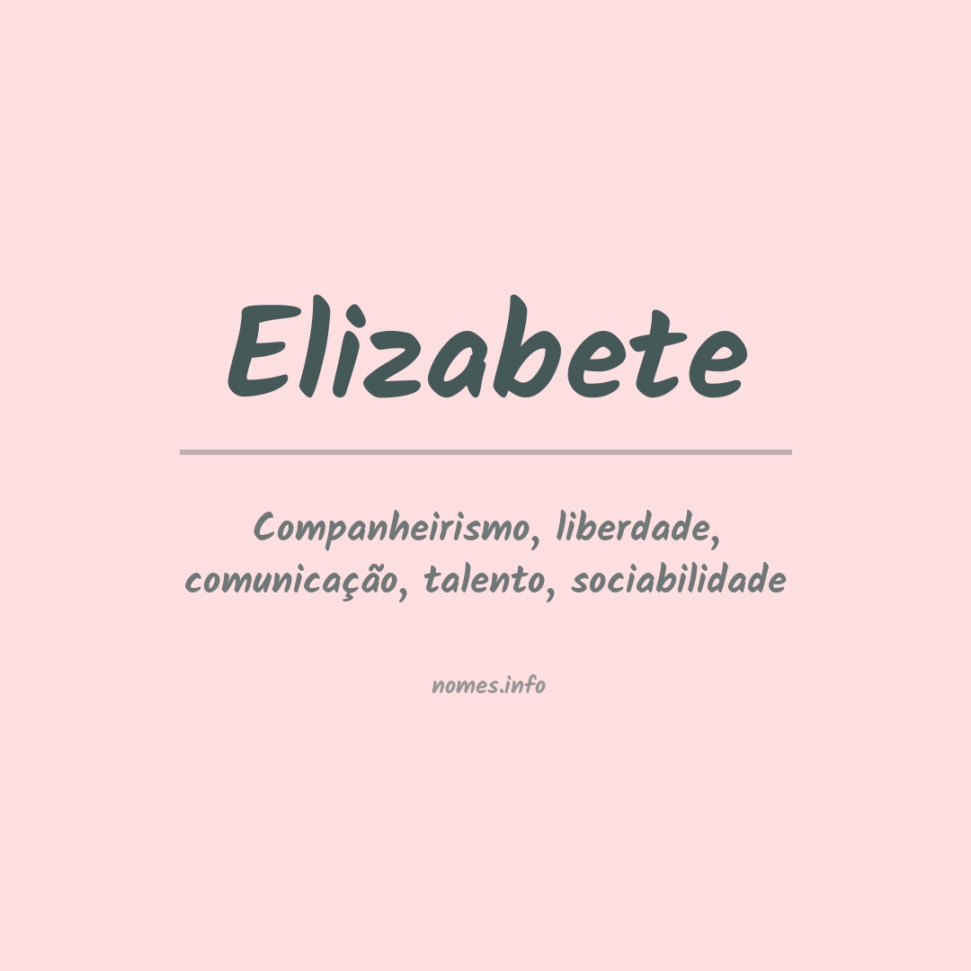 Significado do nome Elizabete