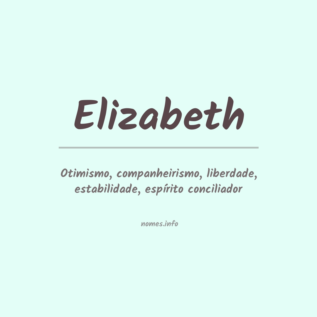 Significado do nome Elizabeth