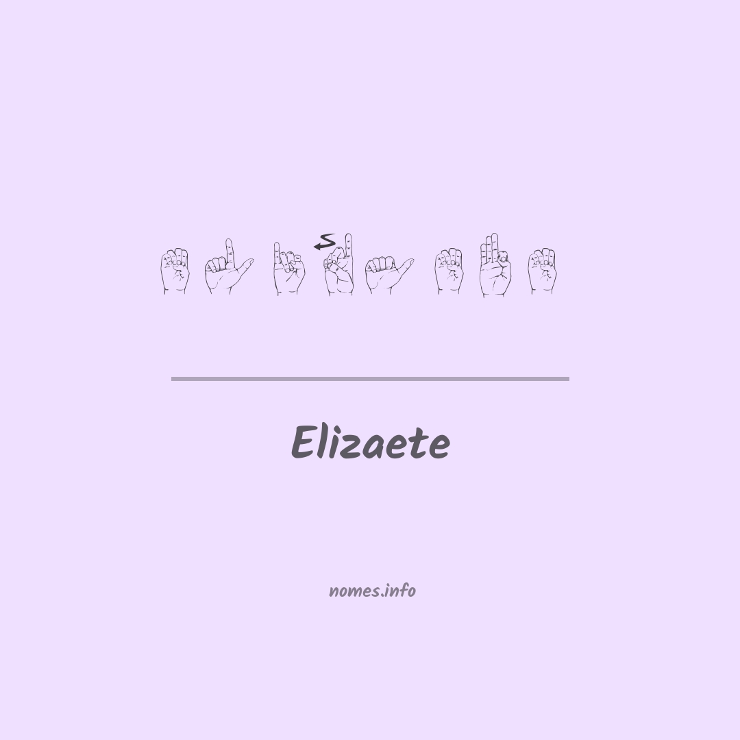 Elizaete em Libras