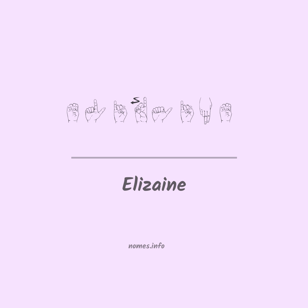 Elizaine em Libras