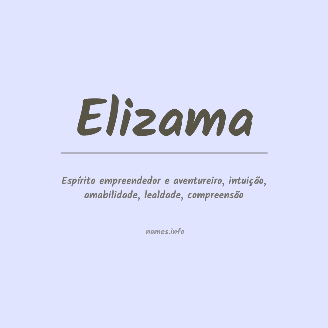 Significado do nome Elizama