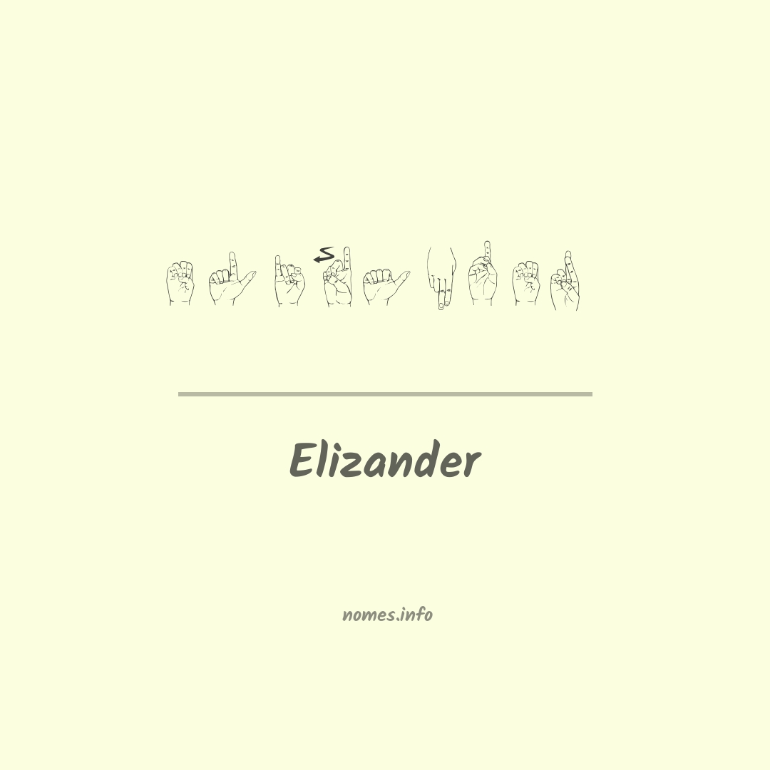 Elizander em Libras