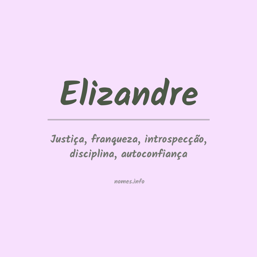 Significado do nome Elizandre Significado do nome Elizandre