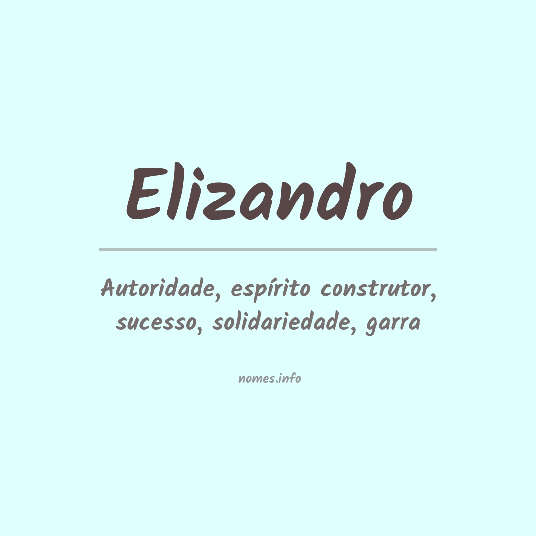 Significado do nome Elizandro