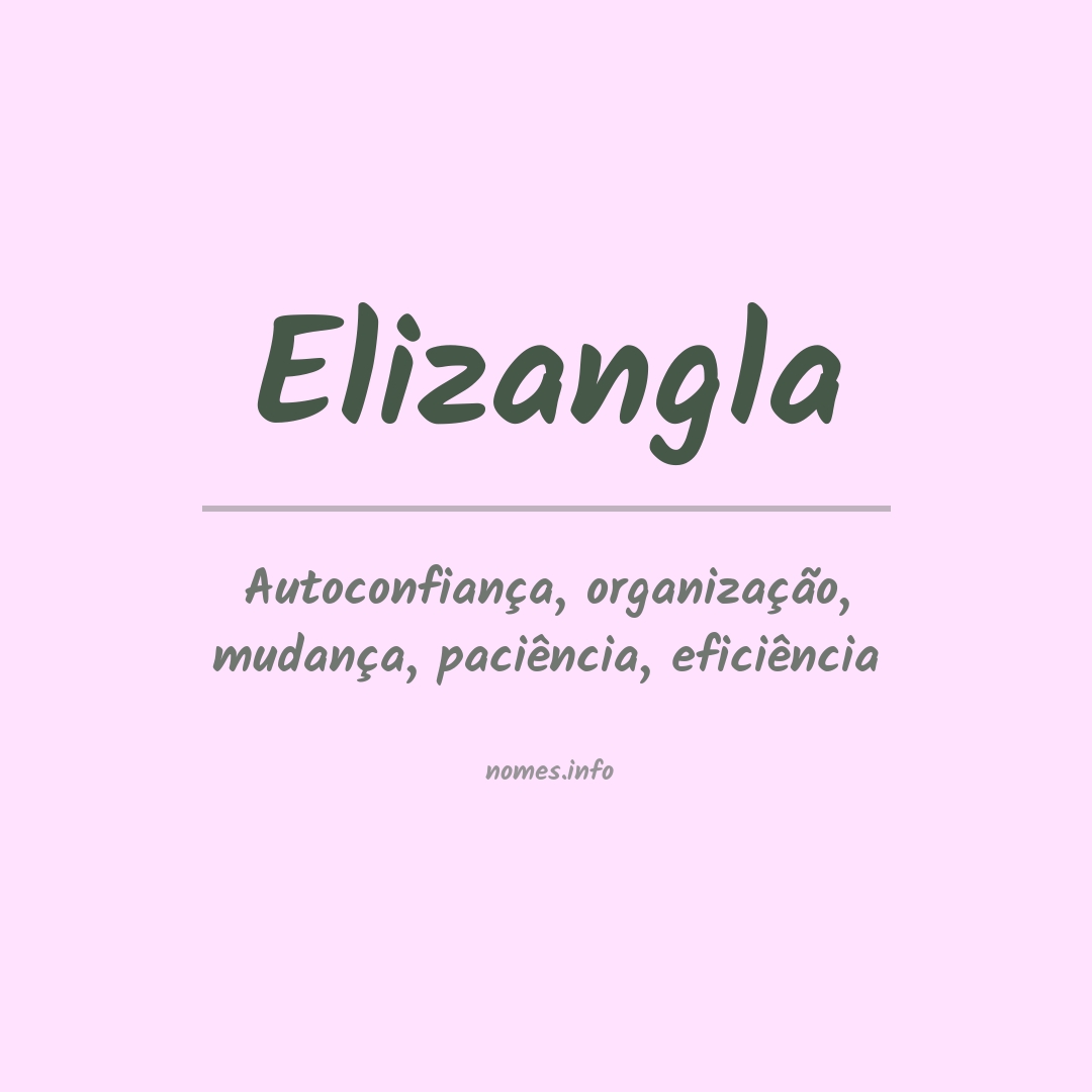 Significado do nome Elizangla