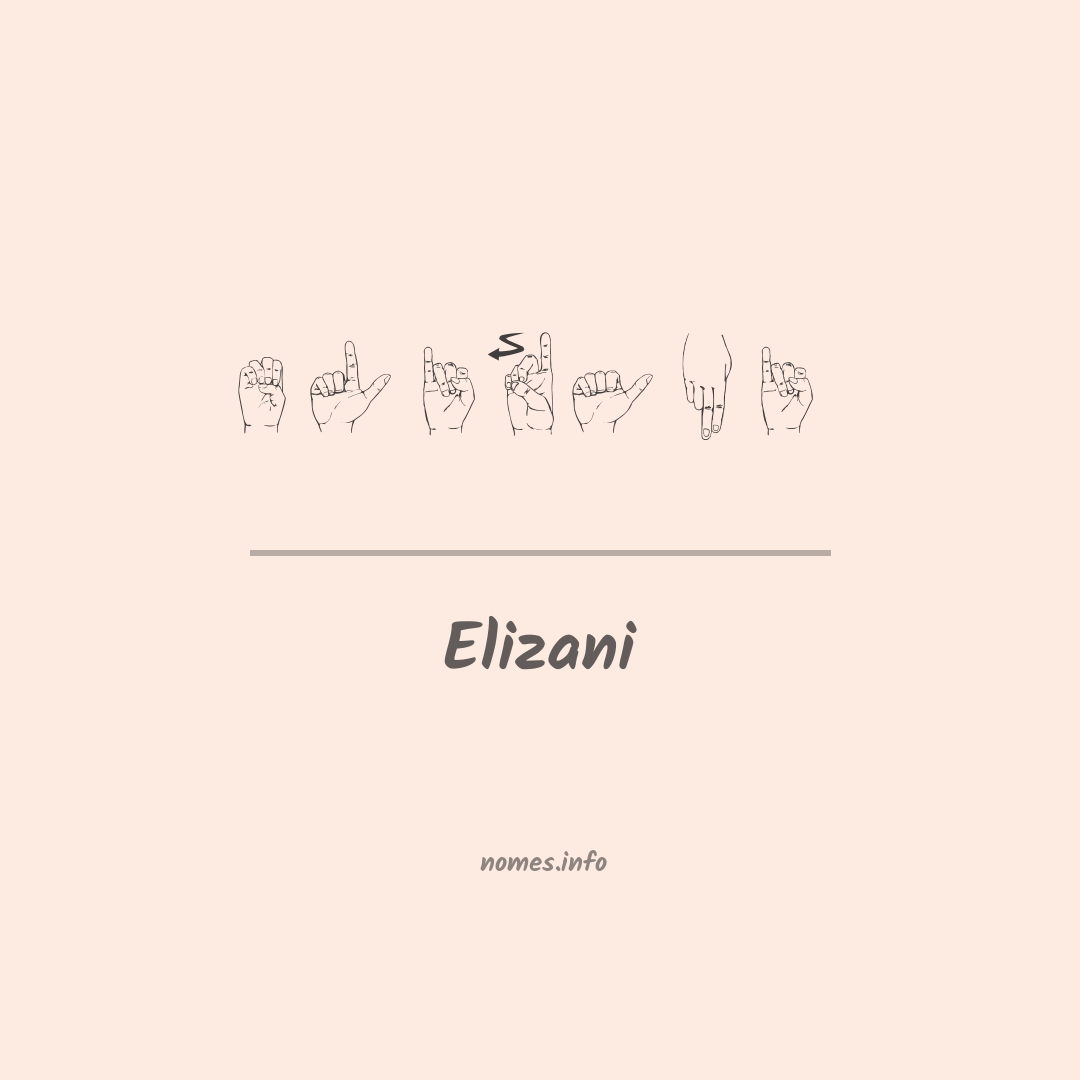 Elizani em Libras