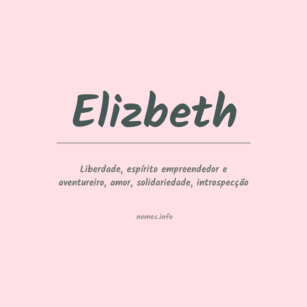 Significado do nome Elizbeth