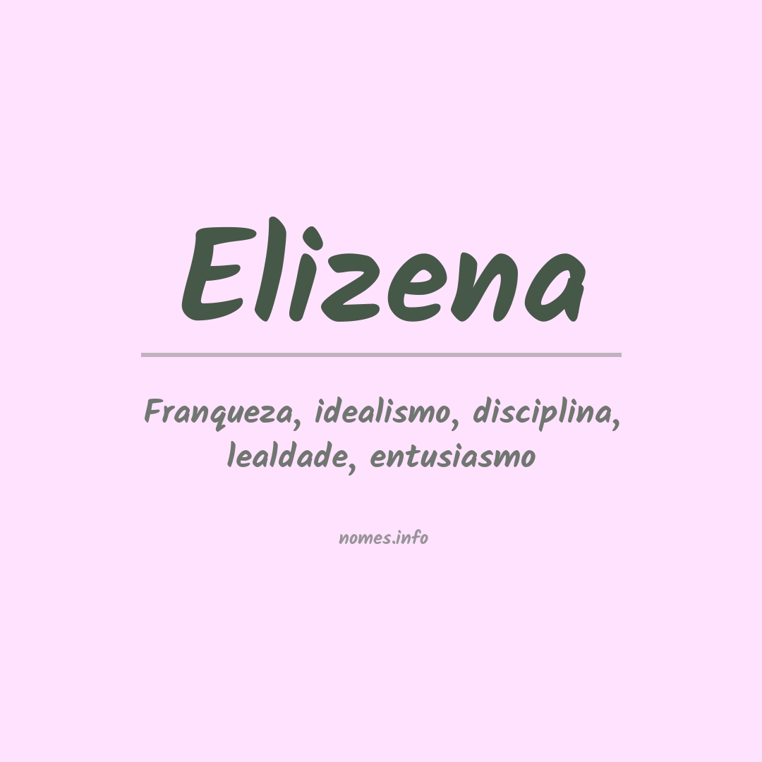 Significado do nome Elizena