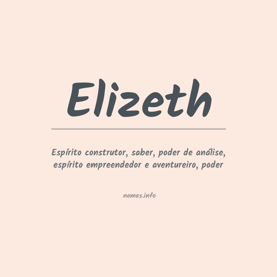 Significado do nome Elizeth