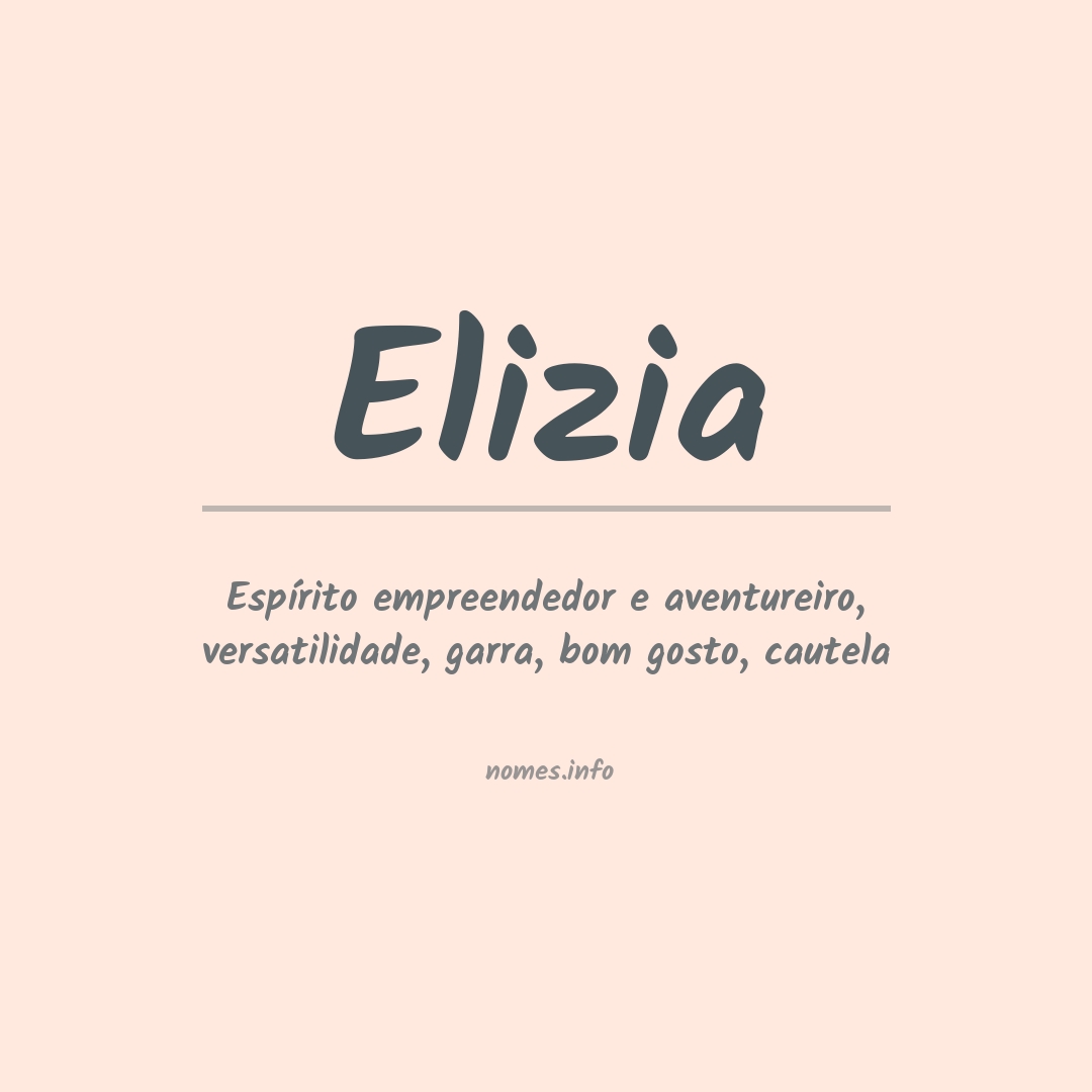 Significado do nome Elizia