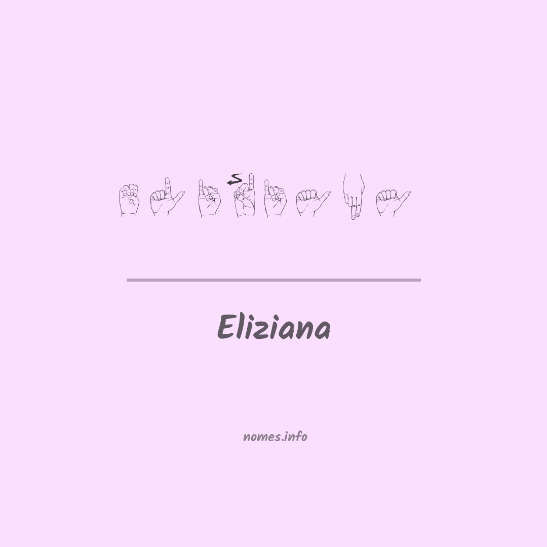 Eliziana em Libras