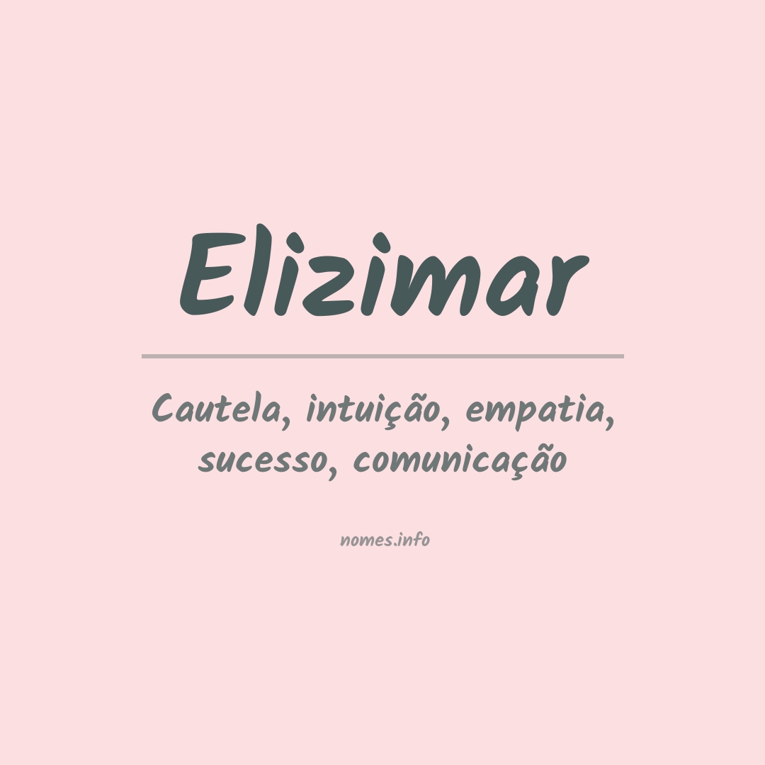 Significado do nome Elizimar