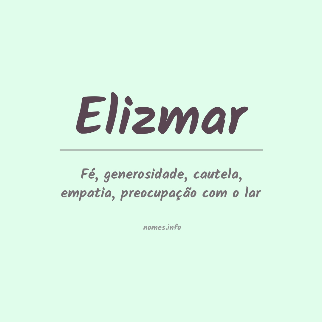 Significado do nome Elizmar