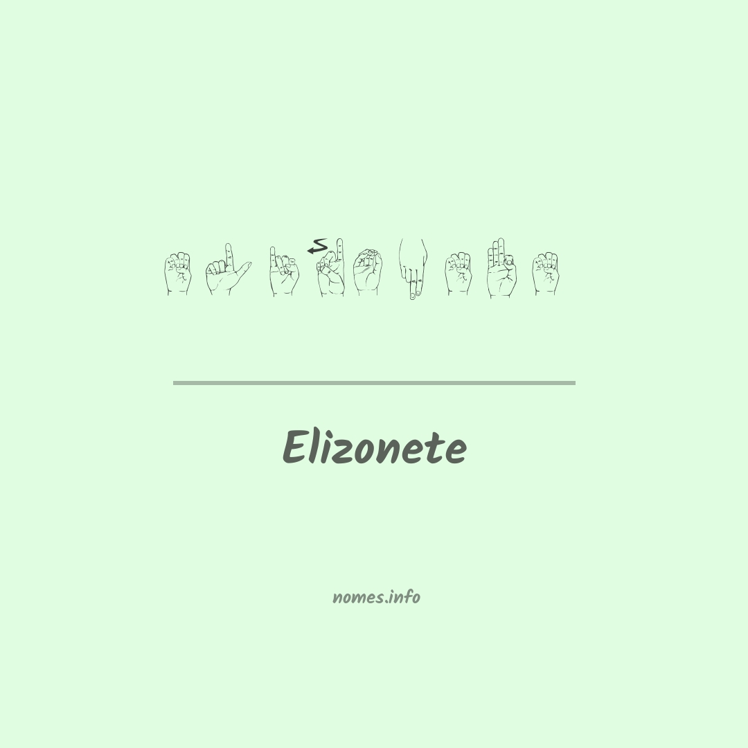Elizonete em Libras