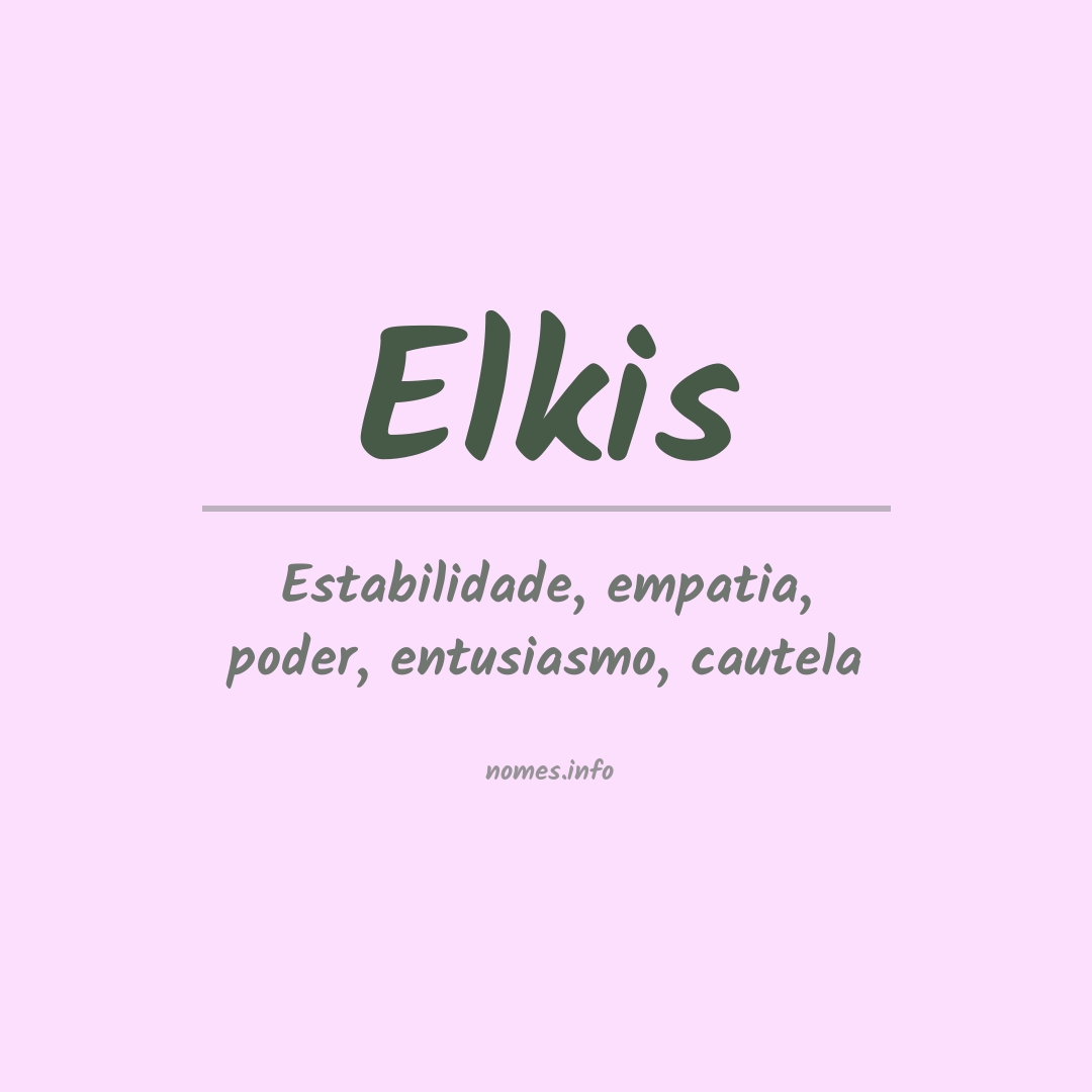 Significado do nome Elkis
