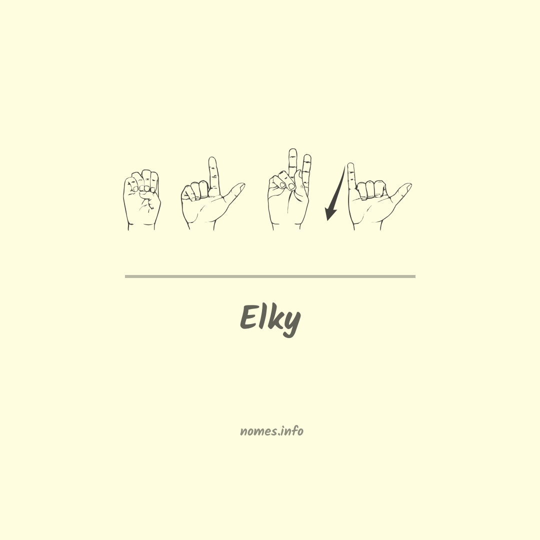 Elky em Libras