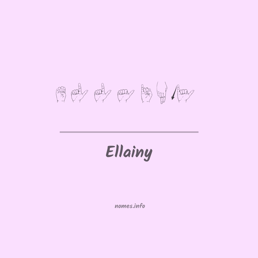 Ellainy em Libras