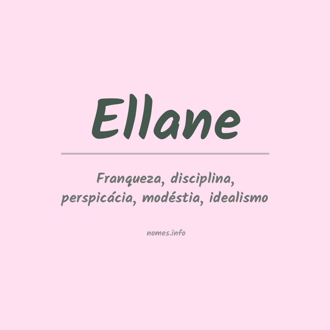 Significado do nome Ellane