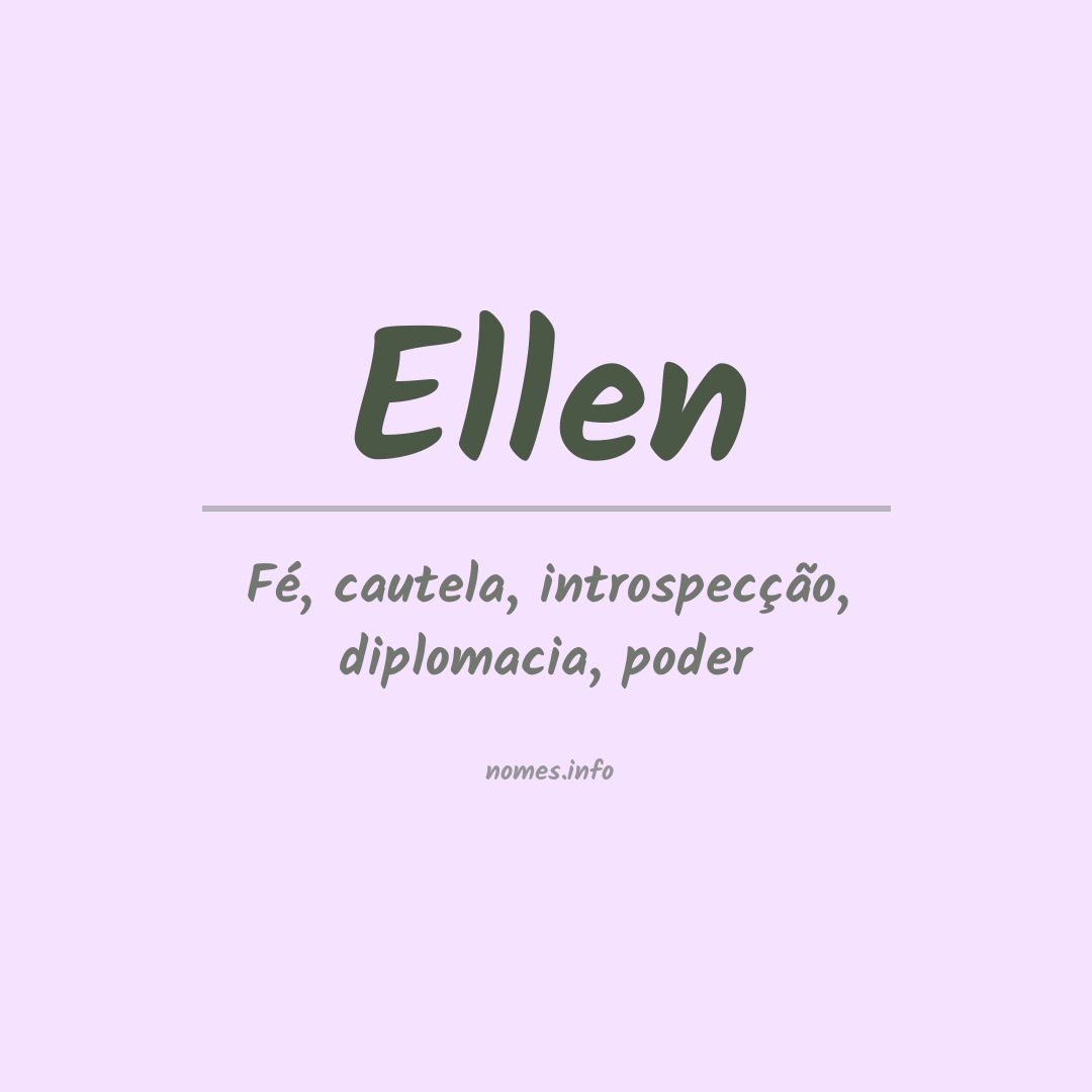 Significado do nome Ellen
